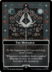 The Monarch // Treasure Double-Sided Token [The Lord of the Rings: Tales of Middle-Earth Commander Tokens] | North Game Den