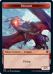 Dragon // Dragon Double-Sided Token [Starter Commander Decks] | North Game Den