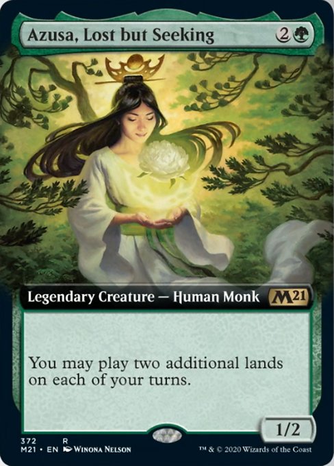 Azusa, Lost but Seeking (Extended Art) [Core Set 2021] | North Game Den