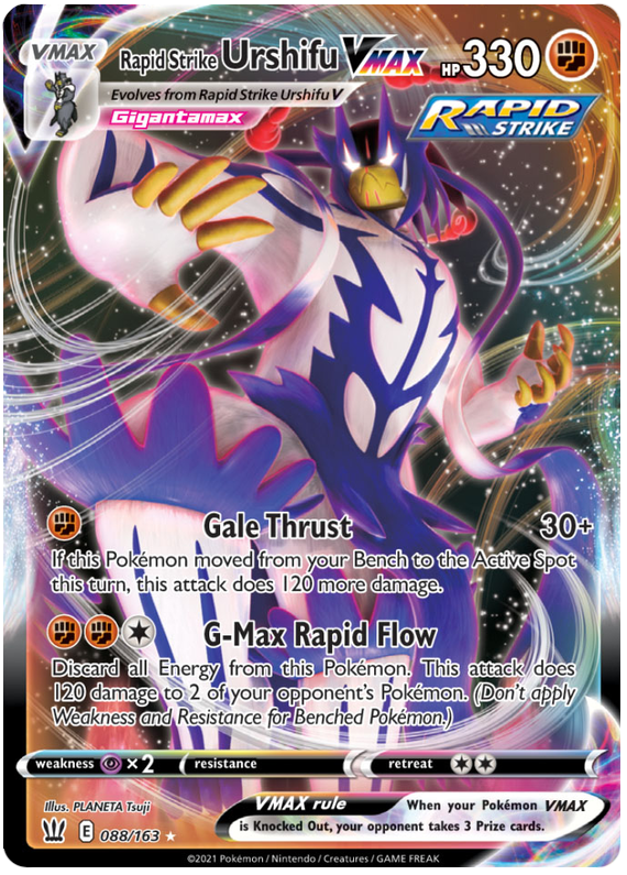 Rapid Strike Urshifu VMAX (088/163) (Jumbo Card) [Sword & Shield: Battle Styles] | North Game Den