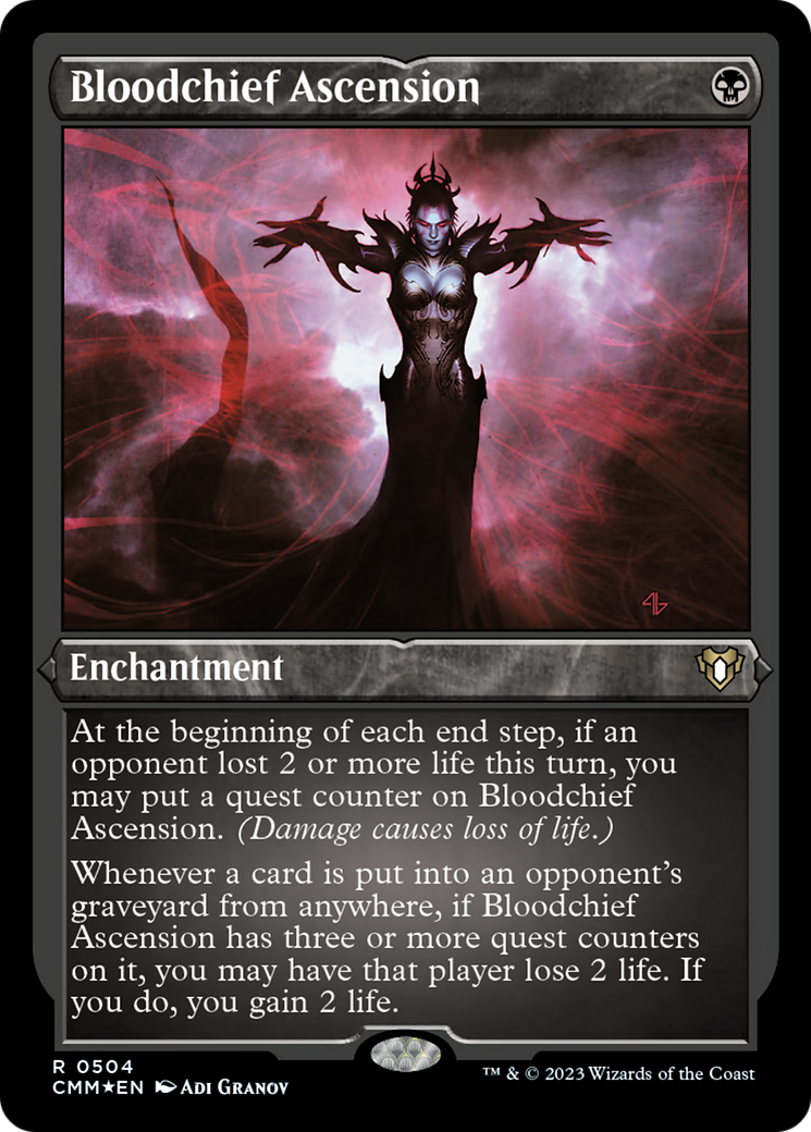 Bloodchief Ascension (Foil Etched) [Commander Masters] | North Game Den