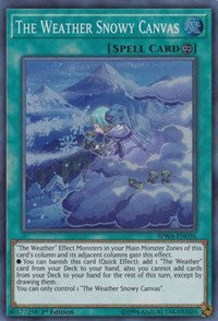 The Weather Snowy Canvas [SPWA-EN036] Super Rare | North Game Den