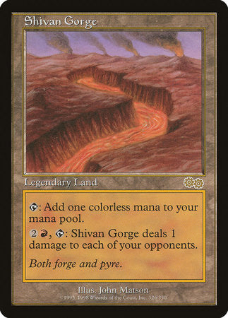 Shivan Gorge [Urza's Saga] | North Game Den