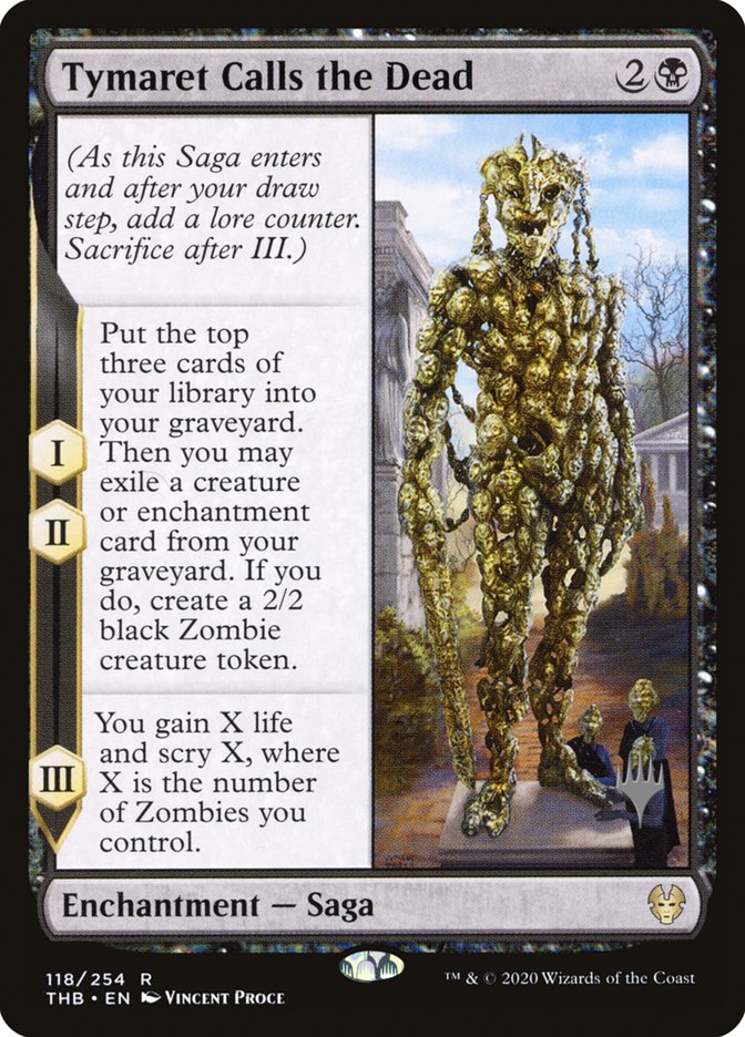 Tymaret Calls the Dead (Promo Pack) [Theros Beyond Death Promos] | North Game Den