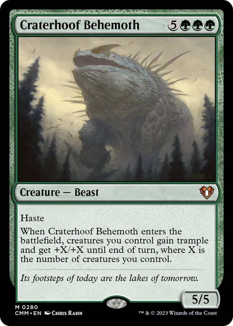 Craterhoof Behemoth [Commander Masters] | North Game Den