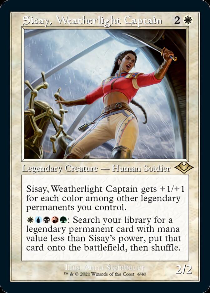 Sisay, Weatherlight Captain (Retro Foil Etched) [Modern Horizons 2] | North Game Den