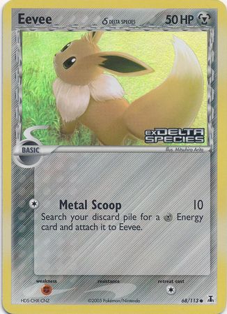 Eevee (68/113) (Delta Species) (Stamped) [EX: Delta Species] | North Game Den