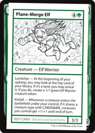 Plane-Merge Elf (2021 Edition) [Mystery Booster Playtest Cards] | North Game Den