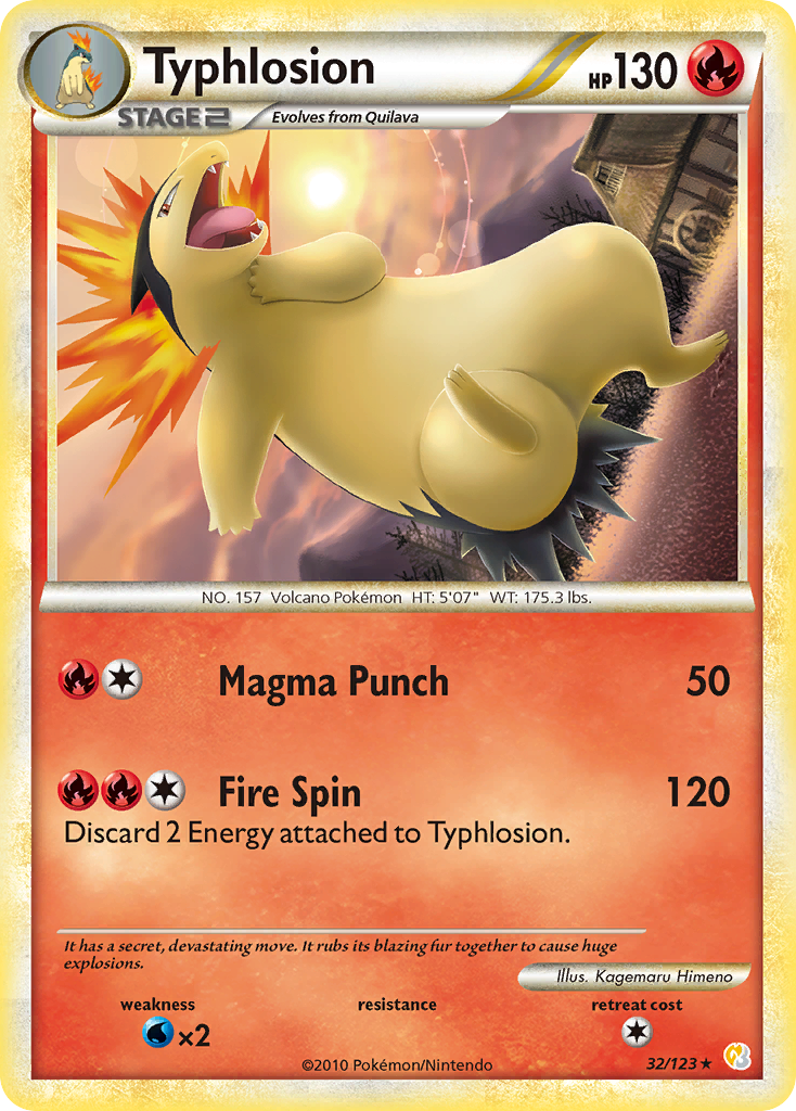 Typhlosion (32/123) [HeartGold & SoulSilver: Base Set] | North Game Den