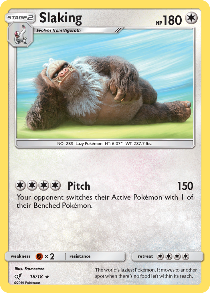 Slaking (18/18) [Sun & Moon: Detective Pikachu] | North Game Den