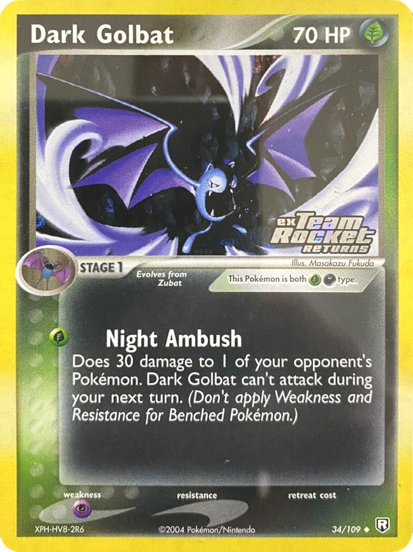 Dark Golbat (34/109) (Stamped) [EX: Team Rocket Returns] | North Game Den