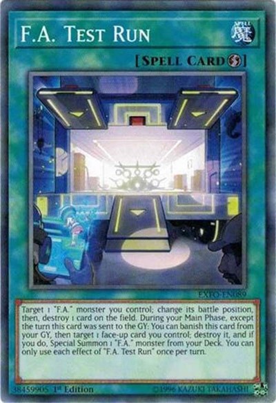F.A. Test Run [EXFO-EN089] Common | North Game Den