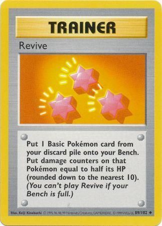 Revive (89/102) [Base Set Shadowless Unlimited] | North Game Den