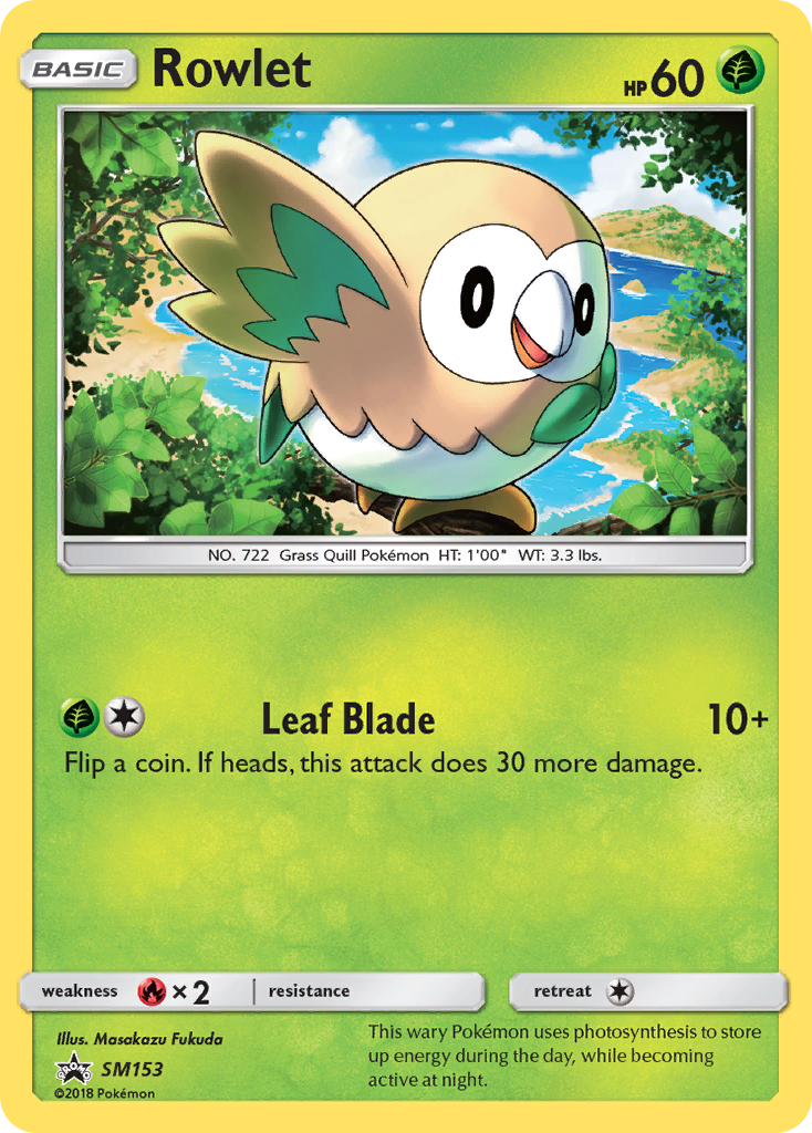 Rowlet (SM153) [Sun & Moon: Black Star Promos] | North Game Den