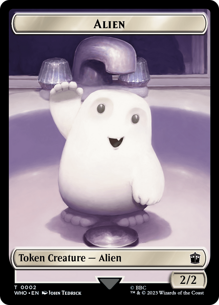 Copy // Alien Double-Sided Token [Doctor Who Tokens] | North Game Den