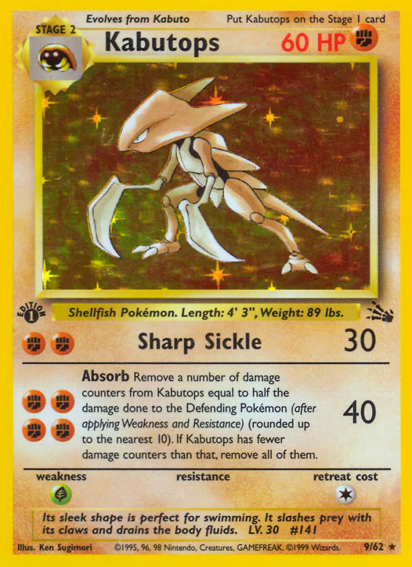 Kabutops (9/62) [Fossil 1st Edition] | North Game Den