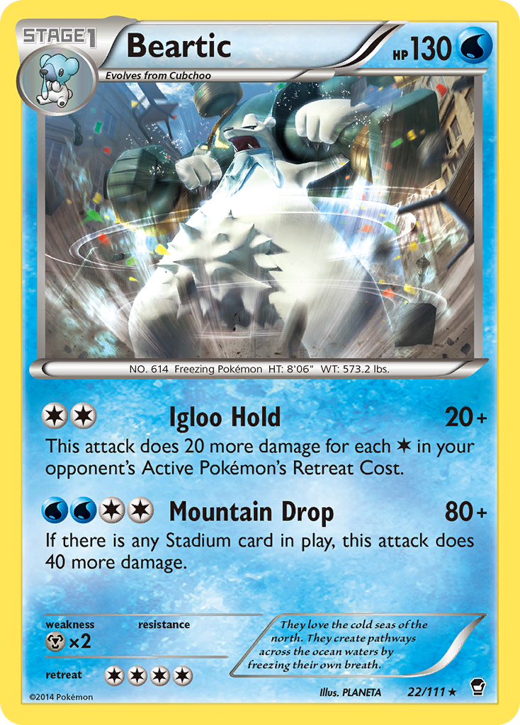 Beartic (22/111) [XY: Furious Fists] | North Game Den