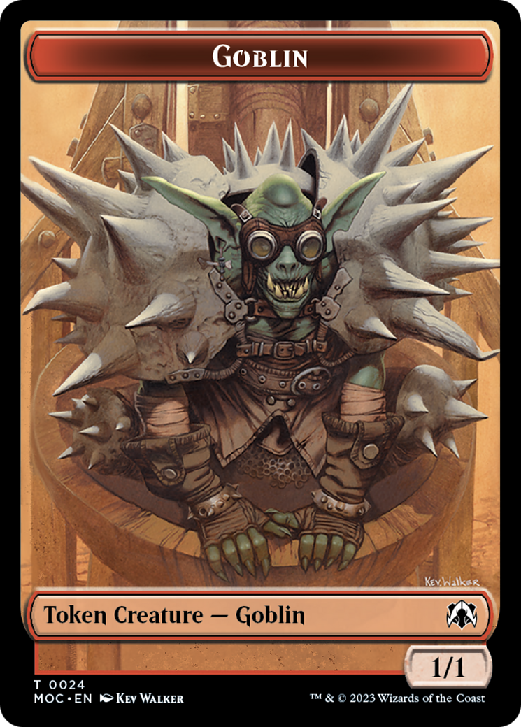 Goblin // Eldrazi Double-Sided Token [March of the Machine Commander Tokens] | North Game Den