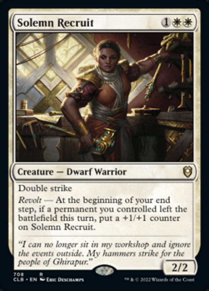 Solemn Recruit [Commander Legends: Battle for Baldur's Gate] | North Game Den