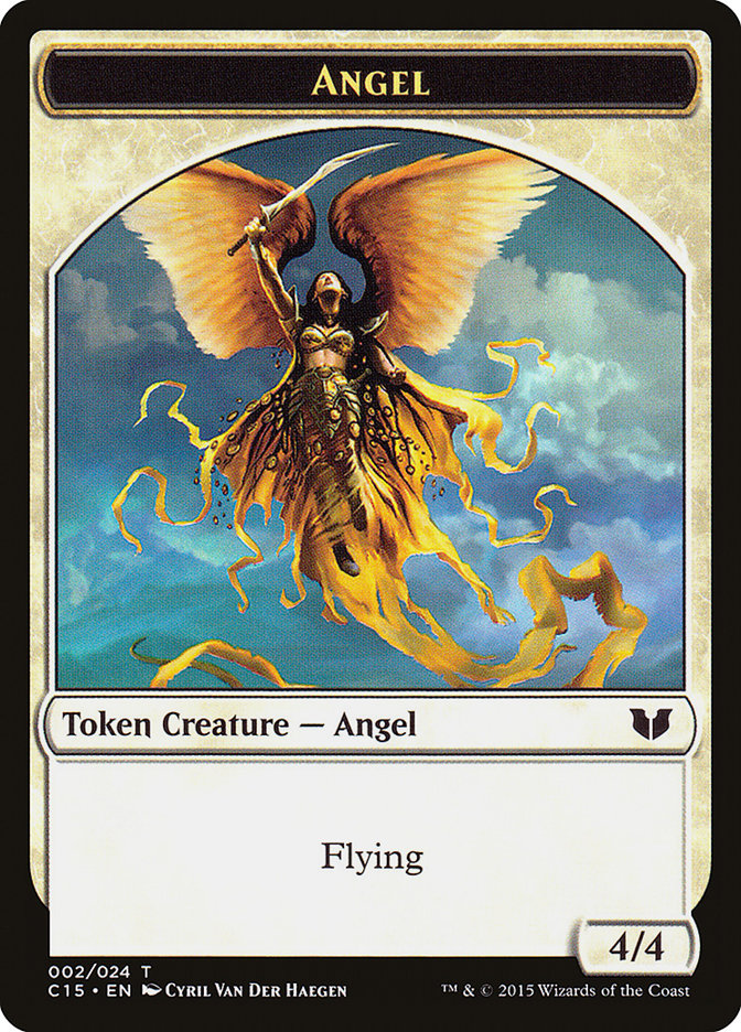 Spirit (022) // Angel Double-Sided Token [Commander 2015 Tokens] | North Game Den