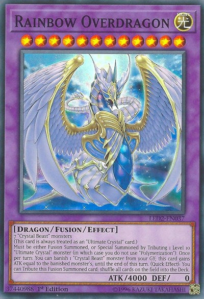 Rainbow Overdragon [LED2-EN037] Super Rare | North Game Den