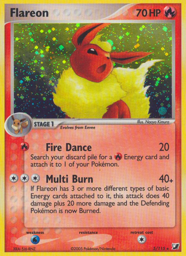 Flareon (5/115) [EX: Unseen Forces] | North Game Den