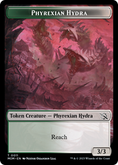 Monk // Phyrexian Hydra (11) Double-Sided Token [March of the Machine Tokens] | North Game Den