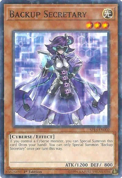 Backup Secretary (Starfoil) [SP18-EN002] Starfoil Rare | North Game Den