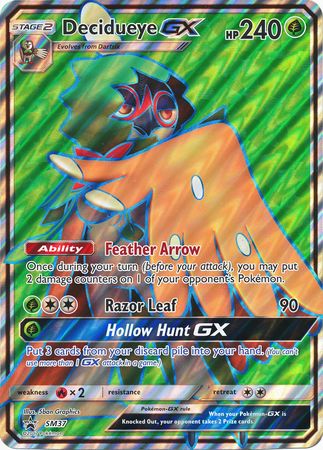 Decidueye GX (SM37) (Jumbo Card) [Sun & Moon: Black Star Promos] | North Game Den