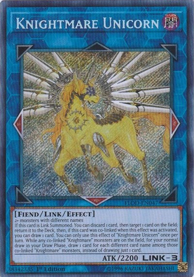 Knightmare Unicorn [FLOD-EN047] Secret Rare | North Game Den