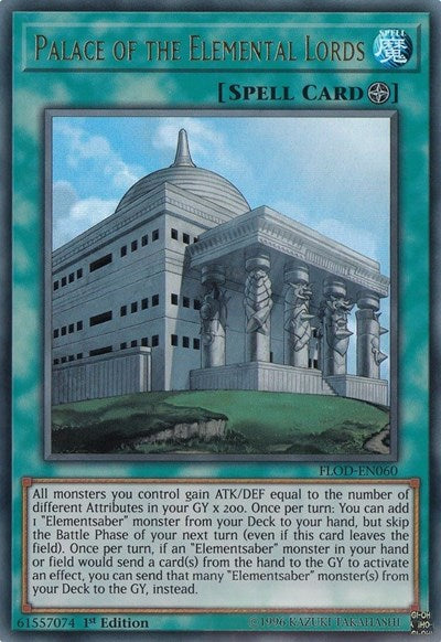 Palace of the Elemental Lords [FLOD-EN060] Ultra Rare | North Game Den