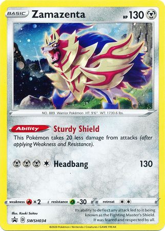 Zamazenta (SWSH034) [Sword & Shield: Black Star Promos] | North Game Den