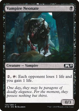 Vampire Neonate [Core Set 2019] | North Game Den