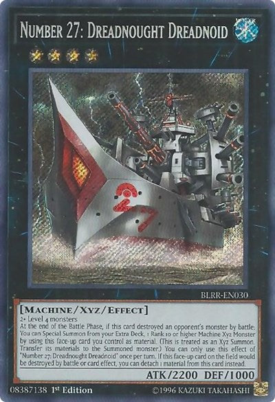 Number 27: Dreadnought Dreadnoid [BLRR-EN030] Secret Rare | North Game Den