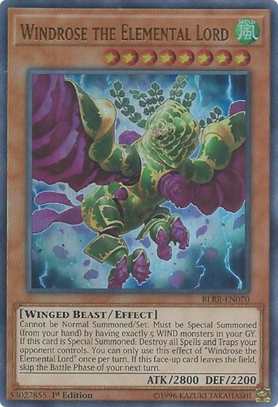 Windrose the Elemental Lord [BLRR-EN070] Ultra Rare | North Game Den
