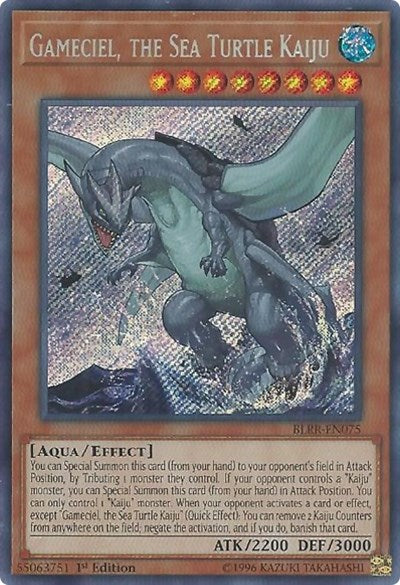 Gameciel, the Sea Turtle Kaiju [BLRR-EN075] Secret Rare | North Game Den