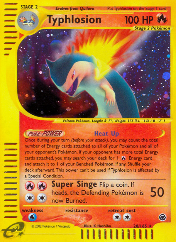 Typhlosion (28/165) [Expedition: Base Set] | North Game Den