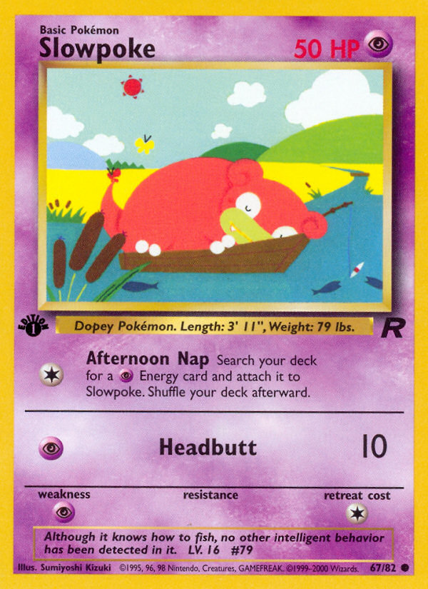 Slowpoke (67/82) [Team Rocket 1st Edition] | North Game Den