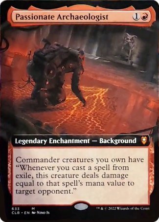 Passionate Archaeologist (Extended Art) [Commander Legends: Battle for Baldur's Gate] | North Game Den