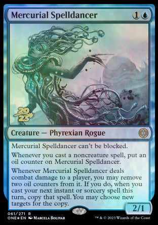 Mercurial Spelldancer [Phyrexia: All Will Be One Prerelease Promos] | North Game Den