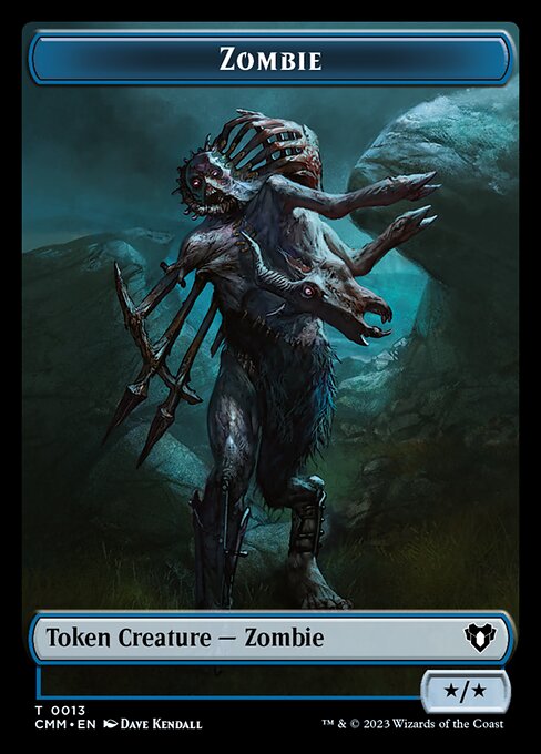 Human Soldier // Zombie (0013) Double-Sided Token [Commander Masters Tokens] | North Game Den