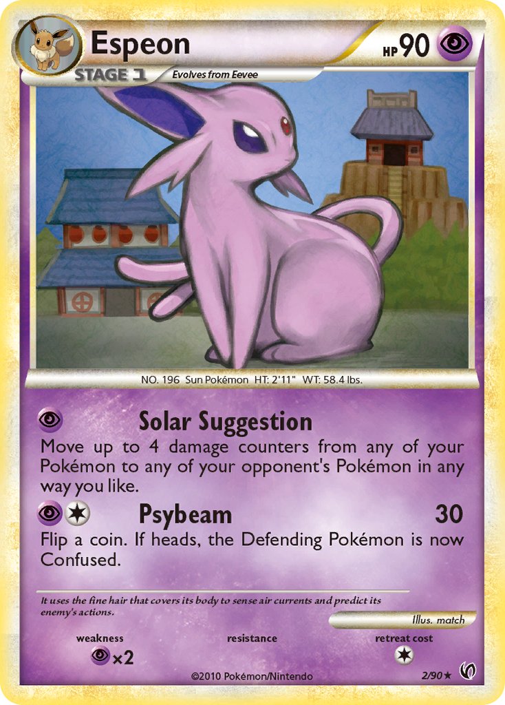 Espeon (2/90) (Theme Deck Exclusive) [HeartGold & SoulSilver: Undaunted] | North Game Den