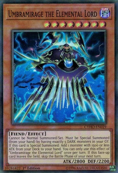 Umbramirage the Elemental Lord [CYHO-EN019] Super Rare | North Game Den
