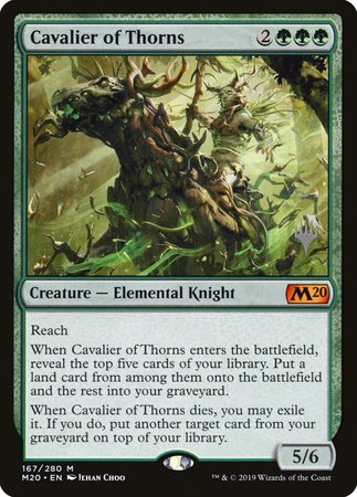 Cavalier of Thorns [Core Set 2020 Promos] | North Game Den
