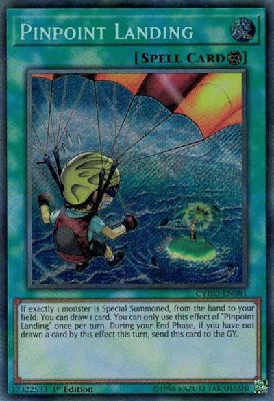 Pinpoint Landing [CYHO-EN081] Secret Rare | North Game Den