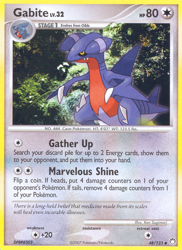 Gabite (48/123) [Diamond & Pearl: Mysterious Treasures] | North Game Den