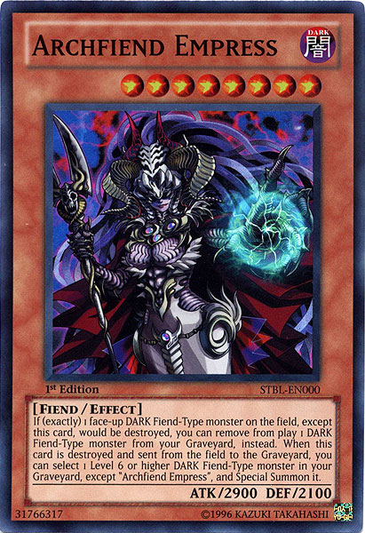 Archfiend Empress [STBL-EN000] Super Rare | North Game Den