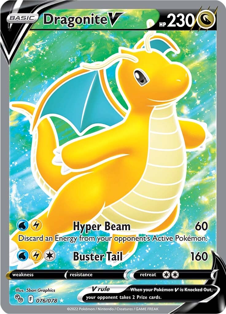 Dragonite V (076/078) [Pokémon GO] | North Game Den