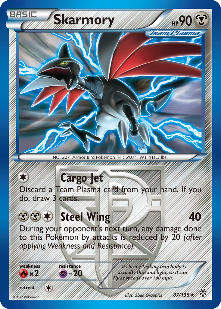 Skarmory (87/135) [Black & White: Plasma Storm] | North Game Den