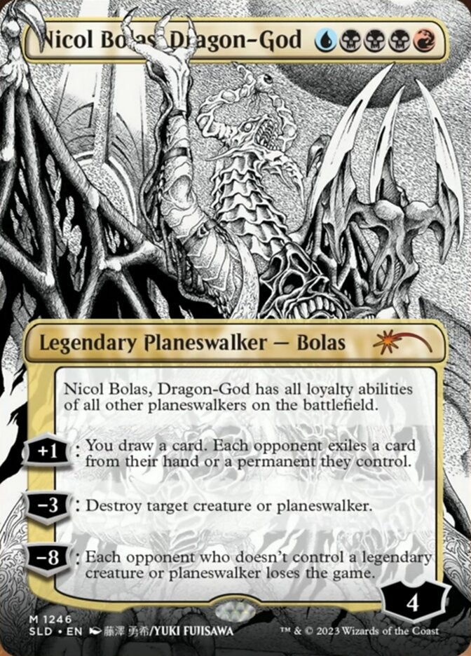 Nicol Bolas, Dragon-God (Borderless) [Secret Lair Drop Series] | North Game Den